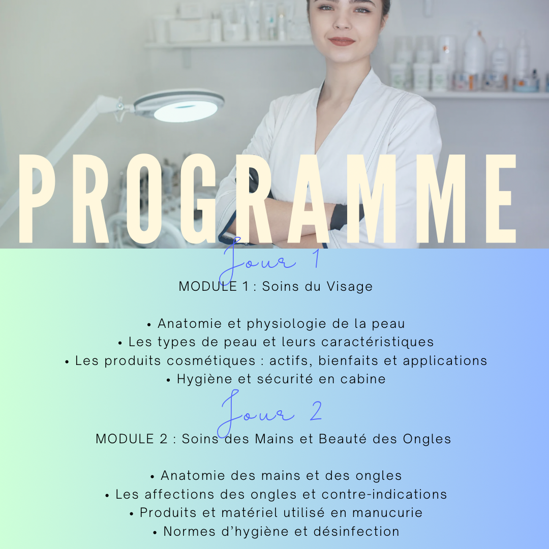 Formation Technique Esthétique du Visage, des Mains et des Pieds