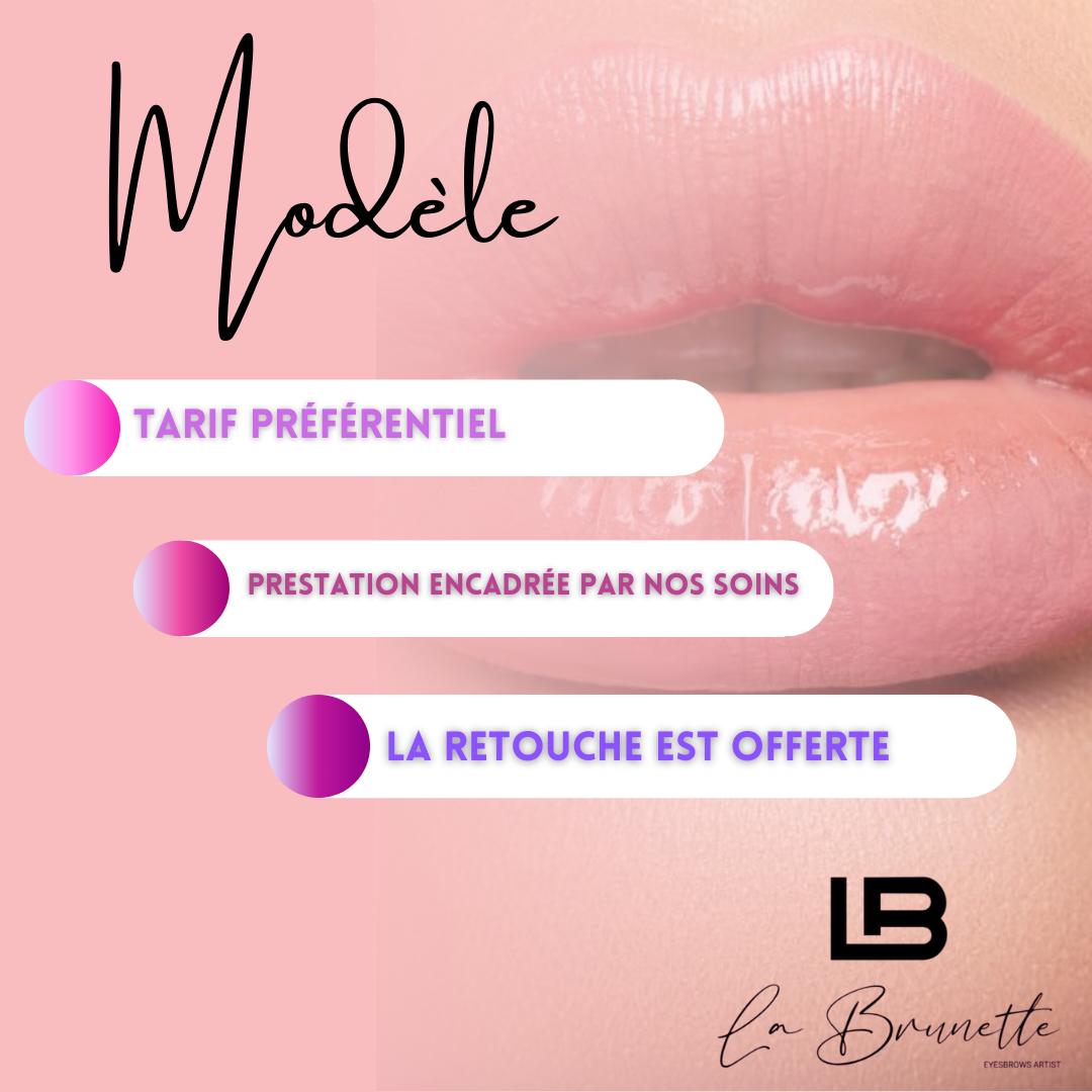modele sourcils cils levres